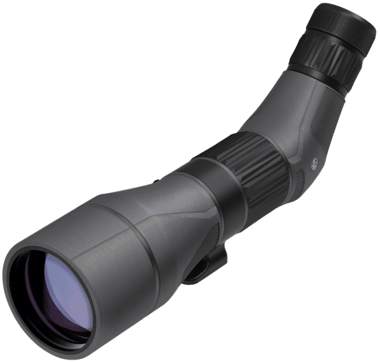 This Leupold SX-5 Santiam HD 27-55x80mm Angled Spotting Scope is ideal for folks who want to spot shots at long range, or scouting for hunting.